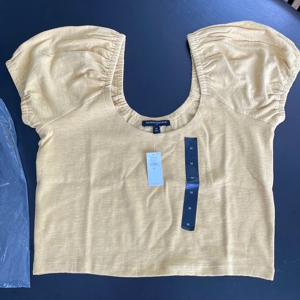 [Banana Republic] Slubbed Crop Top